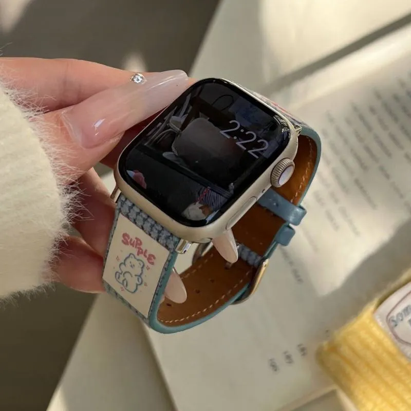 LOVINGCOOL Watch Band Apple Compatibility Fleece Material-21