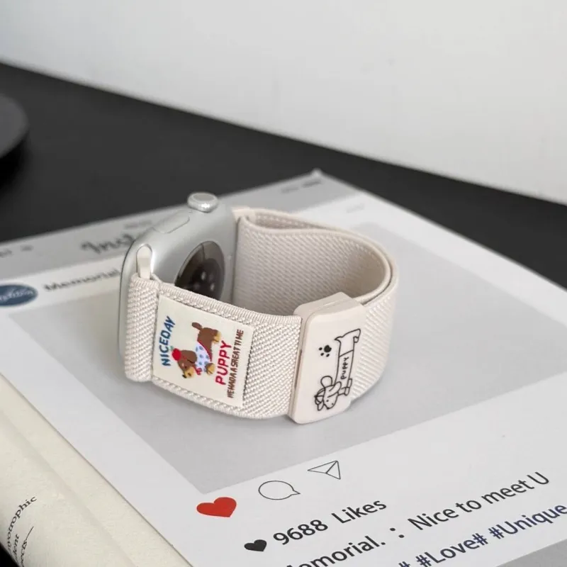 LOVINGCOOL Apple Compatibility Watch Band 14cm Nylon Material-4