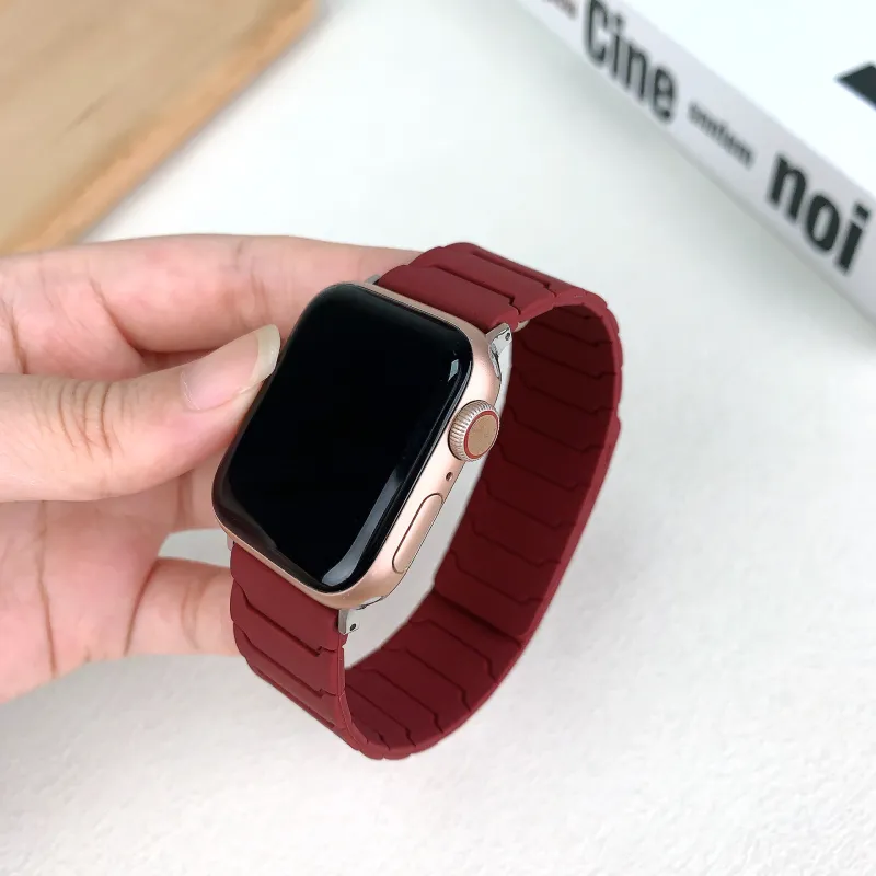 LOVINGCOOL Watch Band Apple Compatibility 46mm Silicone Material-3