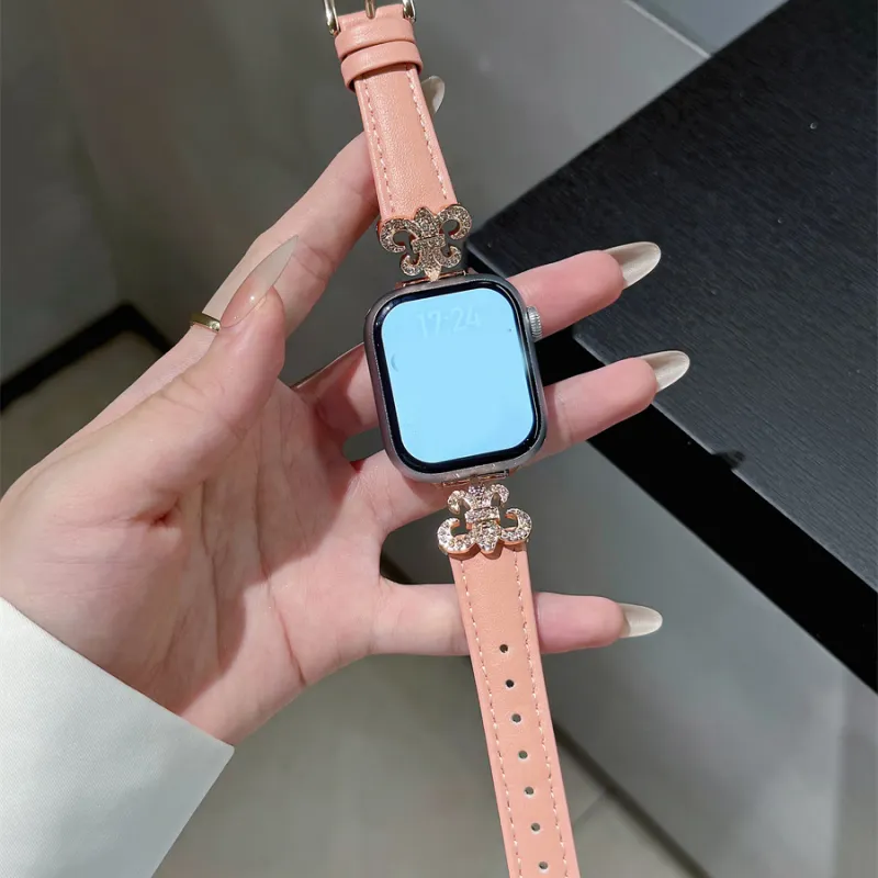 LOVINGCOOL Watch Band Apple Compatibility Genuine Leather Material-5