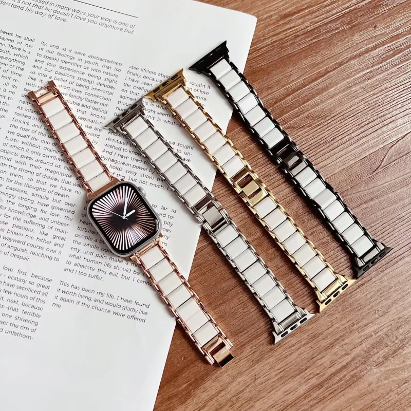 LOVINGCOOL Watch Band Apple Compatibility Imitation Ceramic Material-3