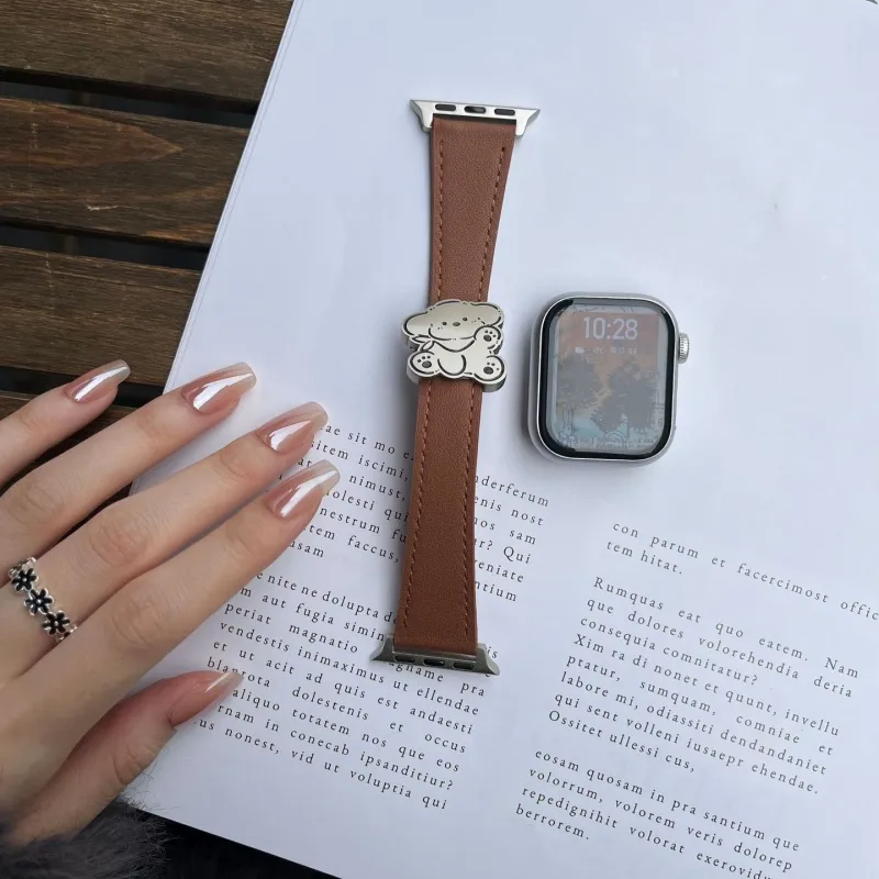 LOVINGCOOL Watch Band Apple Compatibility 130mm Genuine Leather Material-12