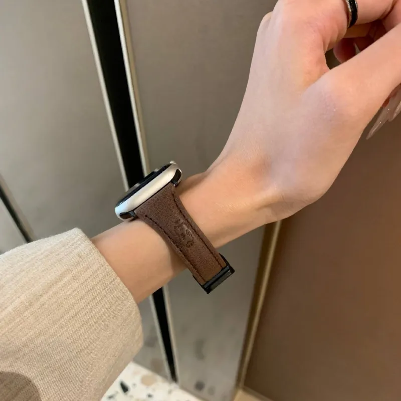 LOVINGCOOL Watch Band Apple Compatibility Genuine Leather Material-16