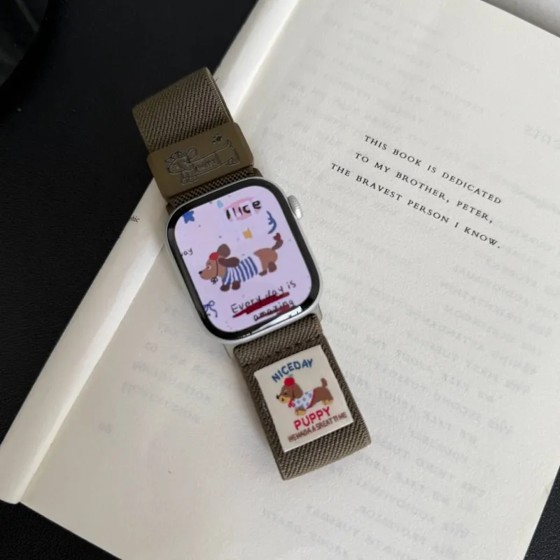 LOVINGCOOL Apple Compatibility Watch Band 14cm Nylon Material-28