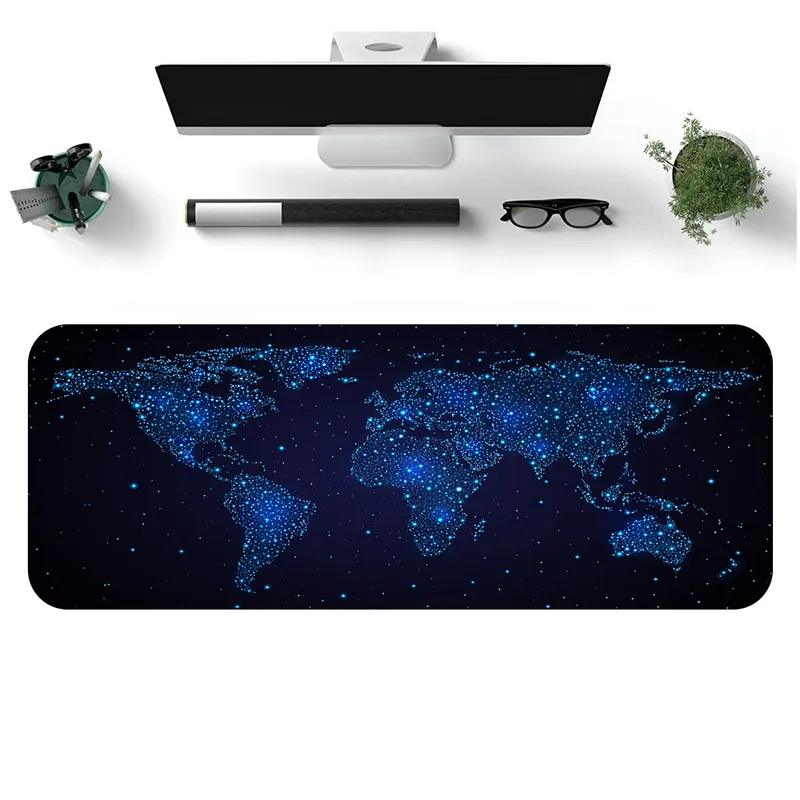 LOVINGCOOL Natural Rubber Vintage World Map E Sports Extra Large Size Thickened Quiet Office Gaming Mouse Pads-4