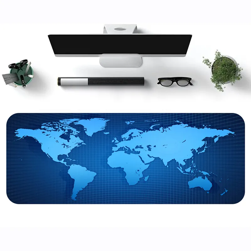 LOVINGCOOL Natural Rubber Vintage World Map E Sports Extra Large Size Thickened Quiet Office Gaming Mouse Pads-1
