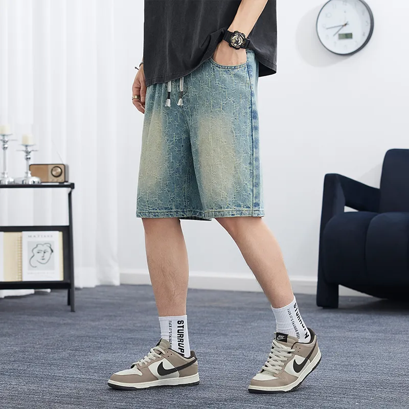 AYEA Denim Shorts Unisex Vintage Blue-4