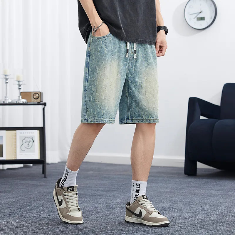 AYEA Denim Shorts Unisex Vintage Blue-3