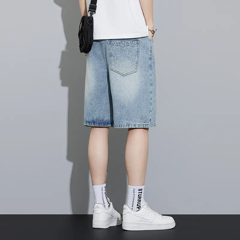 AYEA Denim Shorts Unisex Light Blue-4