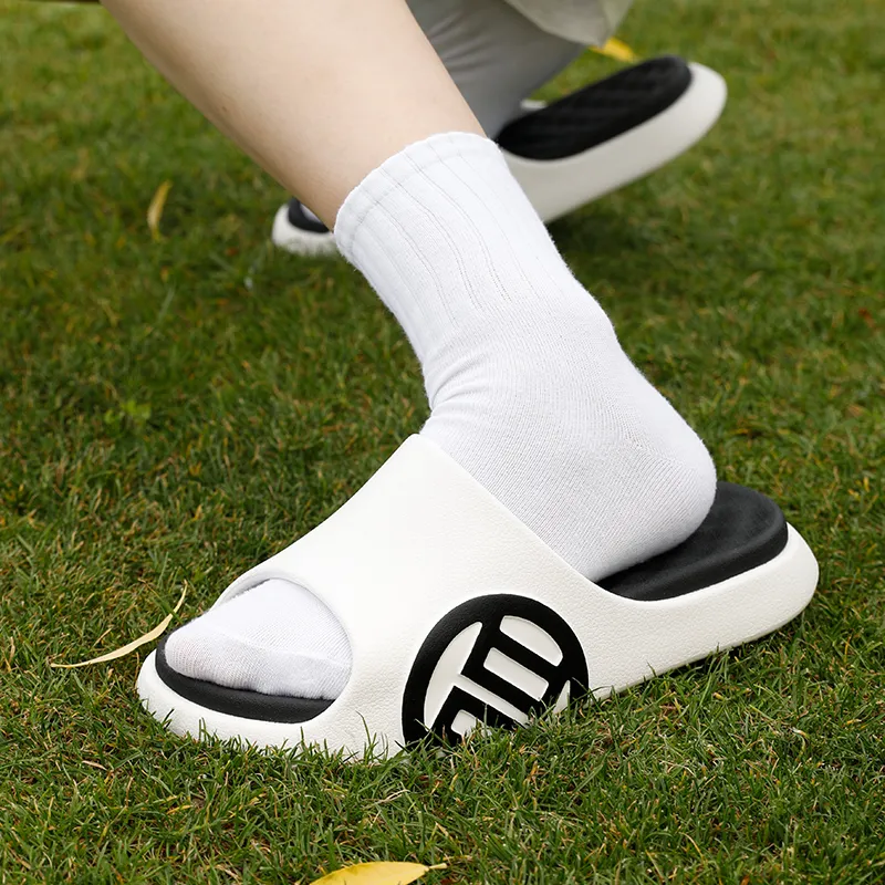 LUXIAOJUN Slide Slippers Unisex Red/White/Black/Yellow Green/Purple-16