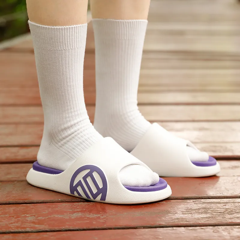 LUXIAOJUN Slide Slippers Unisex Red/White/Black/Yellow Green/Purple-42