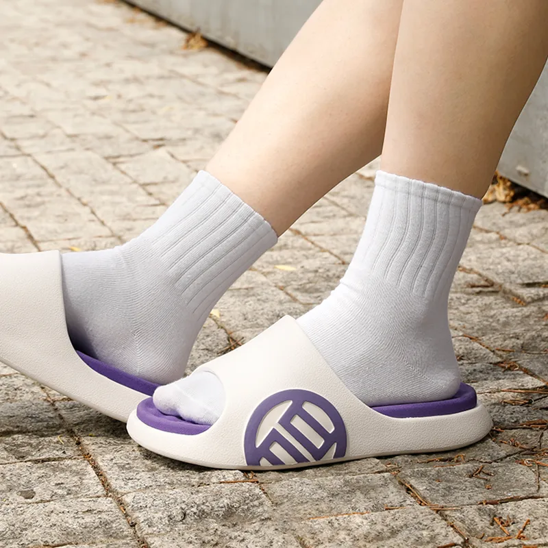 LUXIAOJUN Slide Slippers Unisex Red/White/Black/Yellow Green/Purple-43