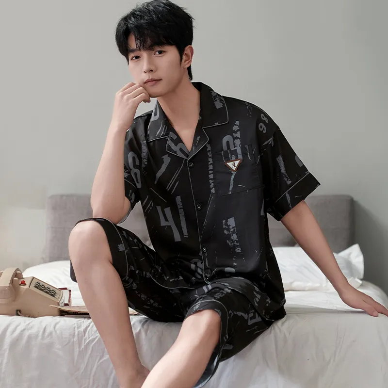 Qiao Ni Tong Pajama Set Men's Image Color-1