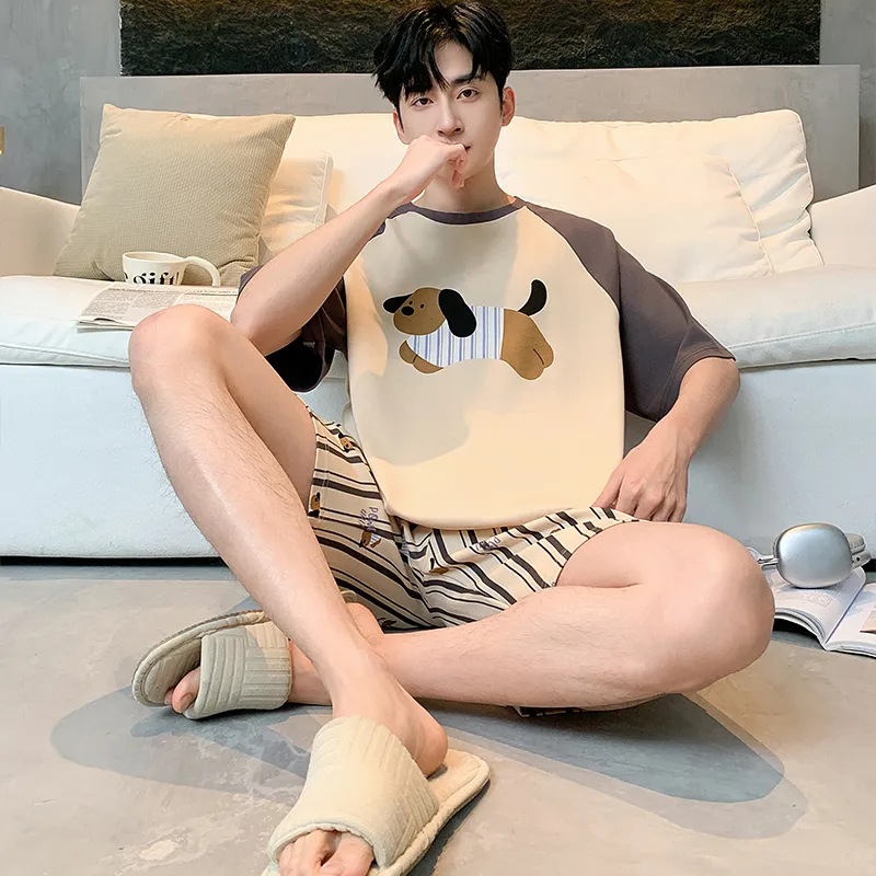 Qiao Ni Tong Pajama Set Men's Image Color-3