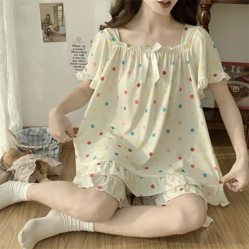 Qiao Ni Tong Pajama Set Women's Image Color-3