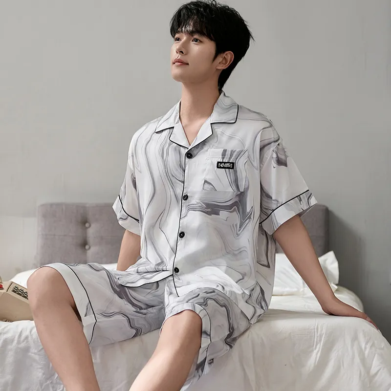 Qiao Ni Tong Pajama Set Men's Image Color-5