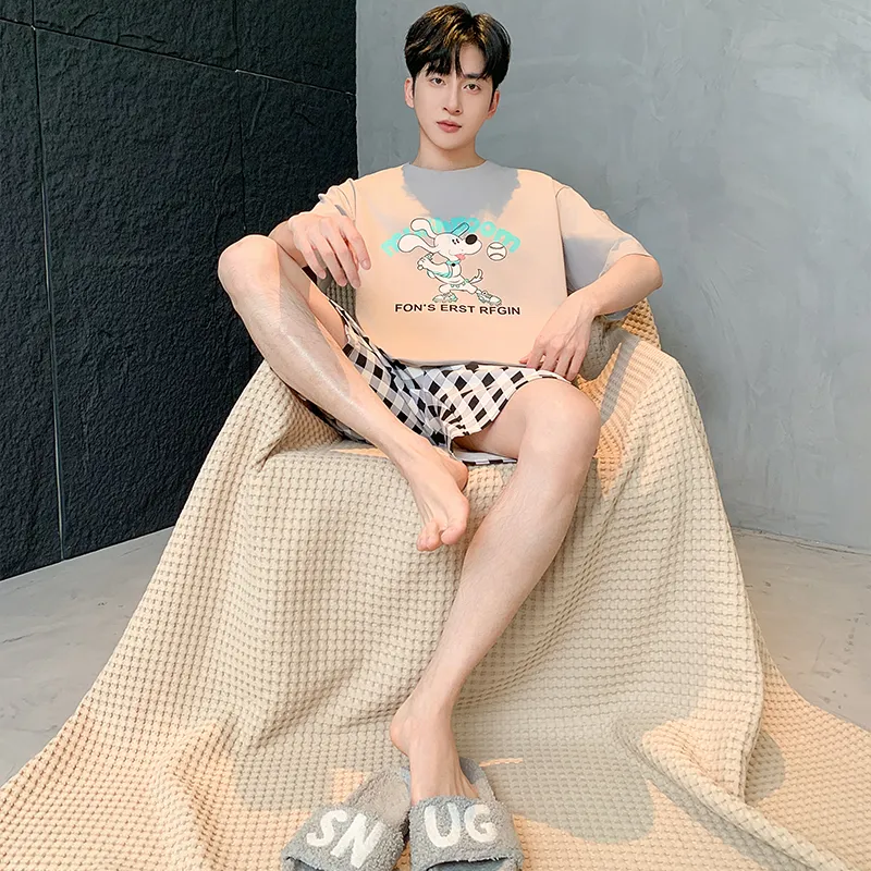 Qiao Ni Tong Pajama Set Men's Image Color-3