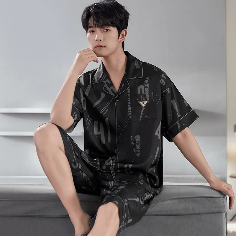 Qiao Ni Tong Pajama Set Men's Image Color-3