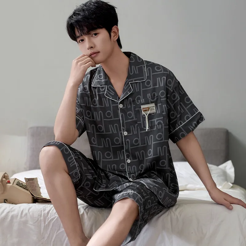 Qiao Ni Tong Pajama Set Men's Image Color-2