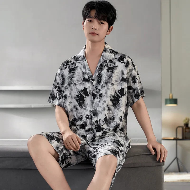 Qiao Ni Tong Pajama Set Men's Image Color-3