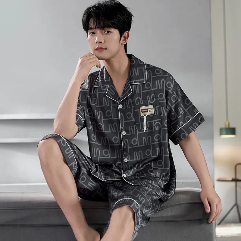 Qiao Ni Tong Pajama Set Men's Image Color-4
