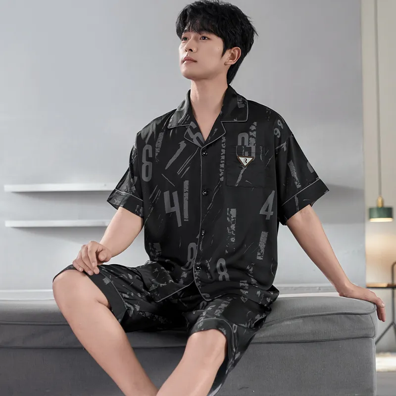 Qiao Ni Tong Pajama Set Men's Image Color-4