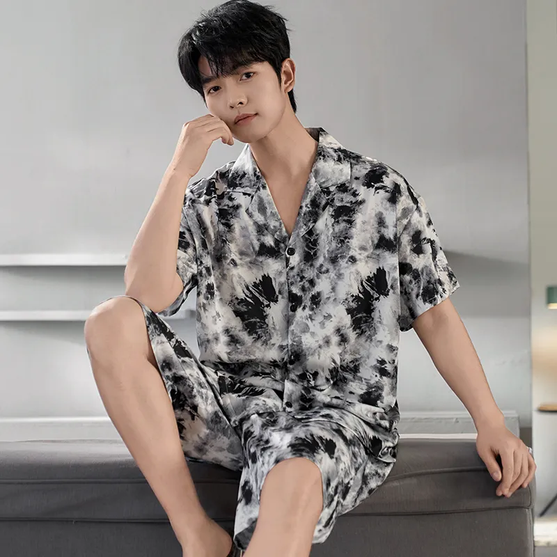 Qiao Ni Tong Pajama Set Men's Image Color-4