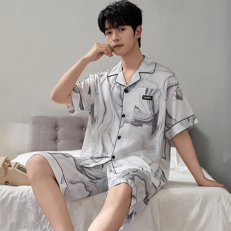 Qiao Ni Tong Pajama Set Men's Image Color-1