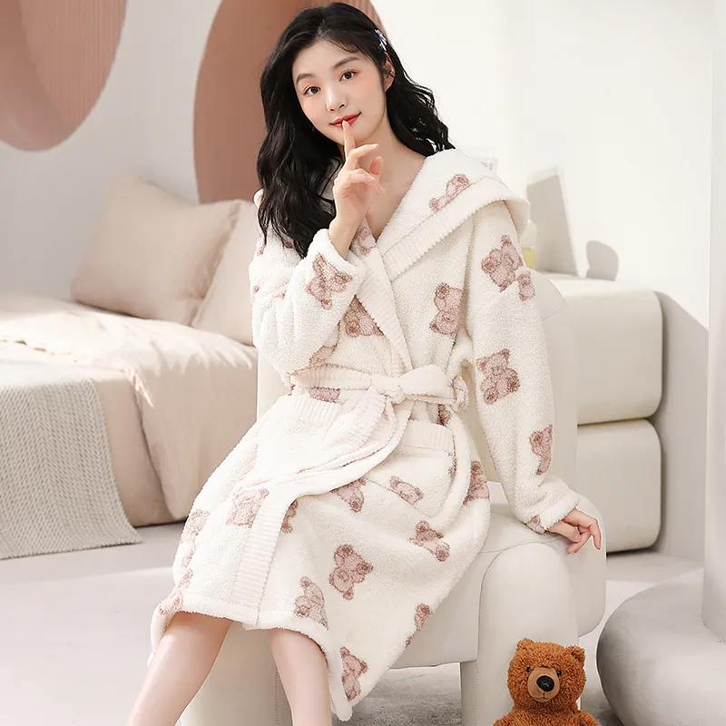 Qiao Ni Tong Bath Robes Women's Image Color-1