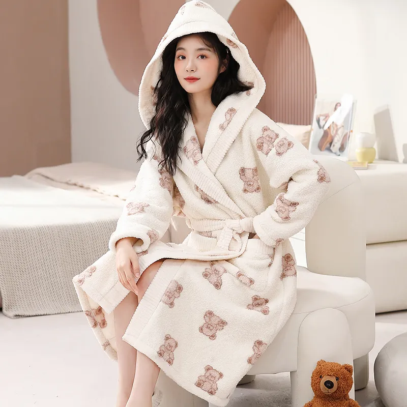 Qiao Ni Tong Bath Robes Women's Image Color-3