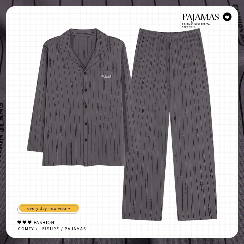 Qiao Ni Tong Pajama Set Men's Image Color-1