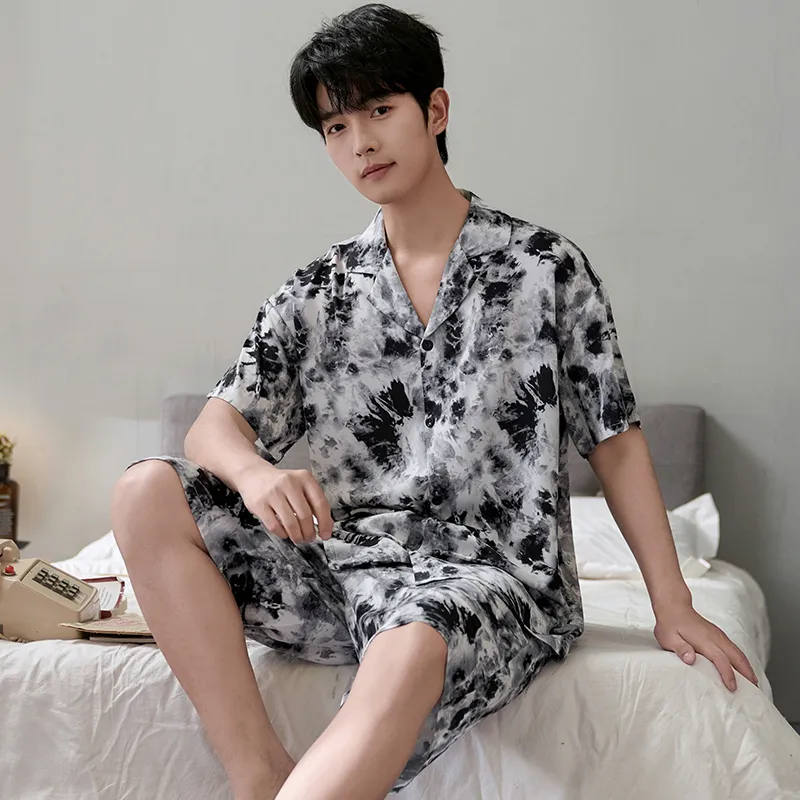 Qiao Ni Tong Pajama Set Men's Image Color-1
