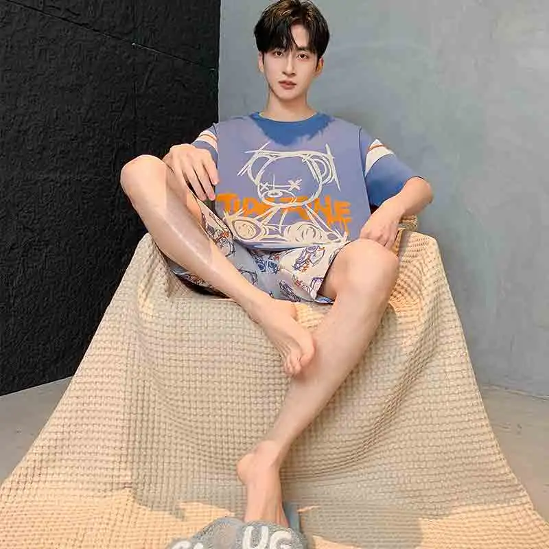 Qiao Ni Tong Pajama Set Men's Image Color-5