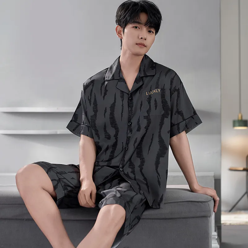 Qiao Ni Tong Pajama Set Men's Image Color-4