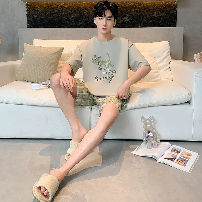 Qiao Ni Tong Pajama Set Men's Image Color-1