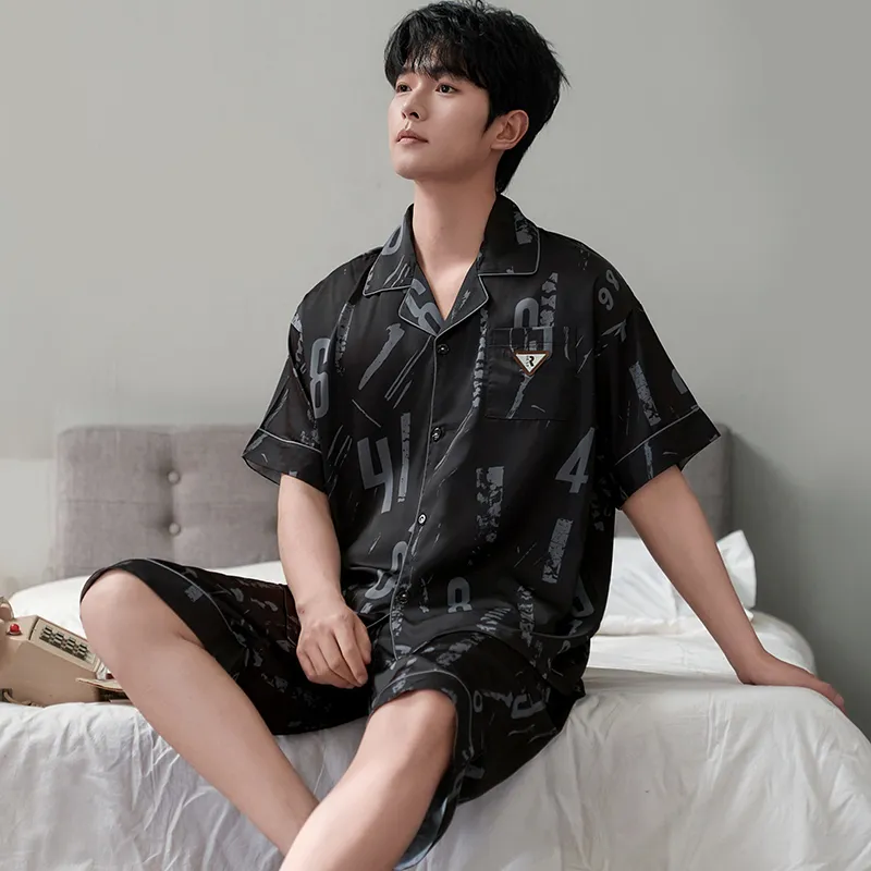 Qiao Ni Tong Pajama Set Men's Image Color-2