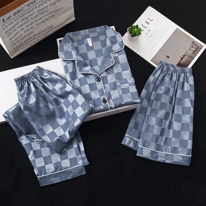 Qiao Ni Tong Pajama Set Men's Image Color-1