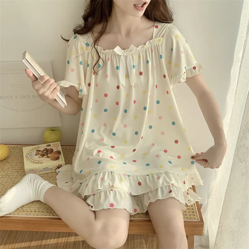 Qiao Ni Tong Pajama Set Women's Image Color-4