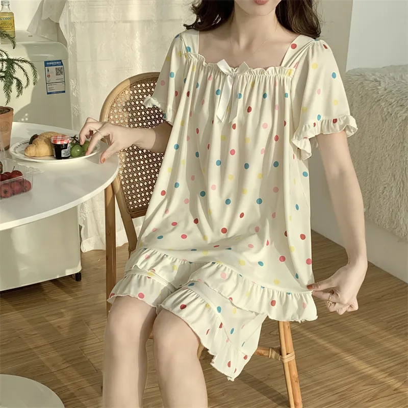 Qiao Ni Tong Pajama Set Women's Image Color-6