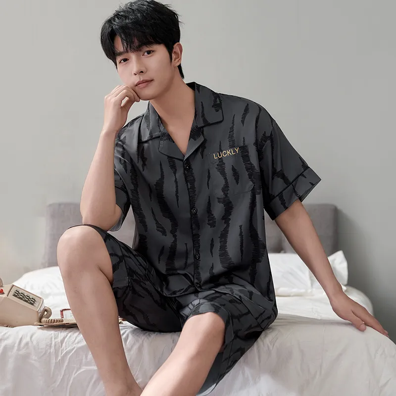 Qiao Ni Tong Pajama Set Men's Image Color-1