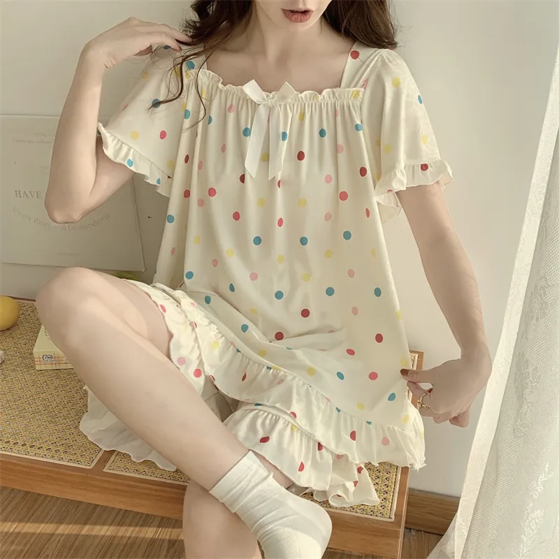 Qiao Ni Tong Pajama Set Women's Image Color-5