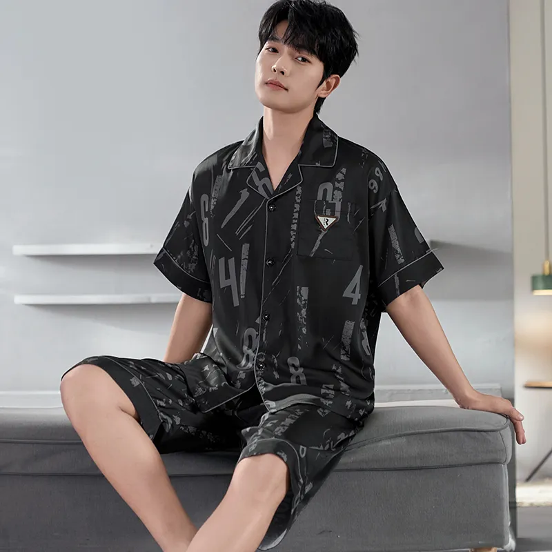 Qiao Ni Tong Pajama Set Men's Image Color-5