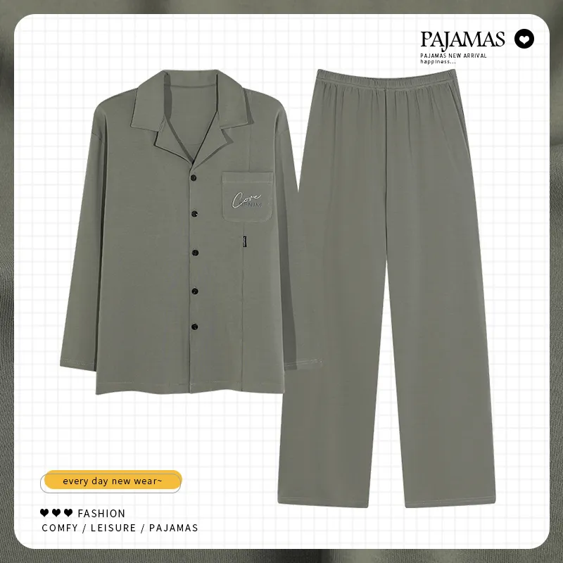 Qiao Ni Tong Pajama Set Men's Image Color-1