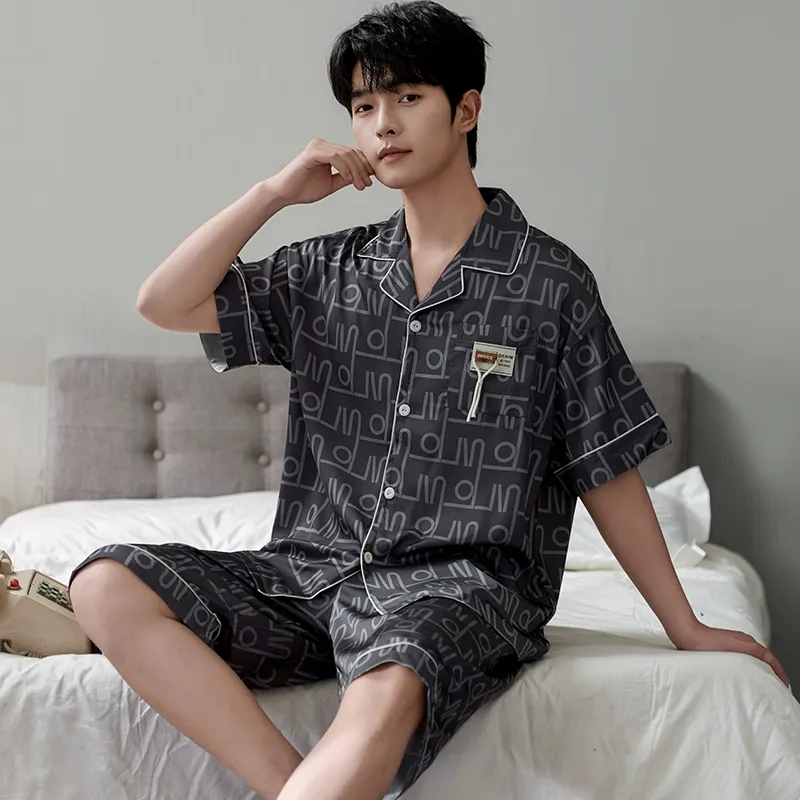 Qiao Ni Tong Pajama Set Men's Image Color-1
