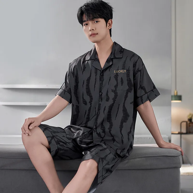Qiao Ni Tong Pajama Set Men's Image Color-5