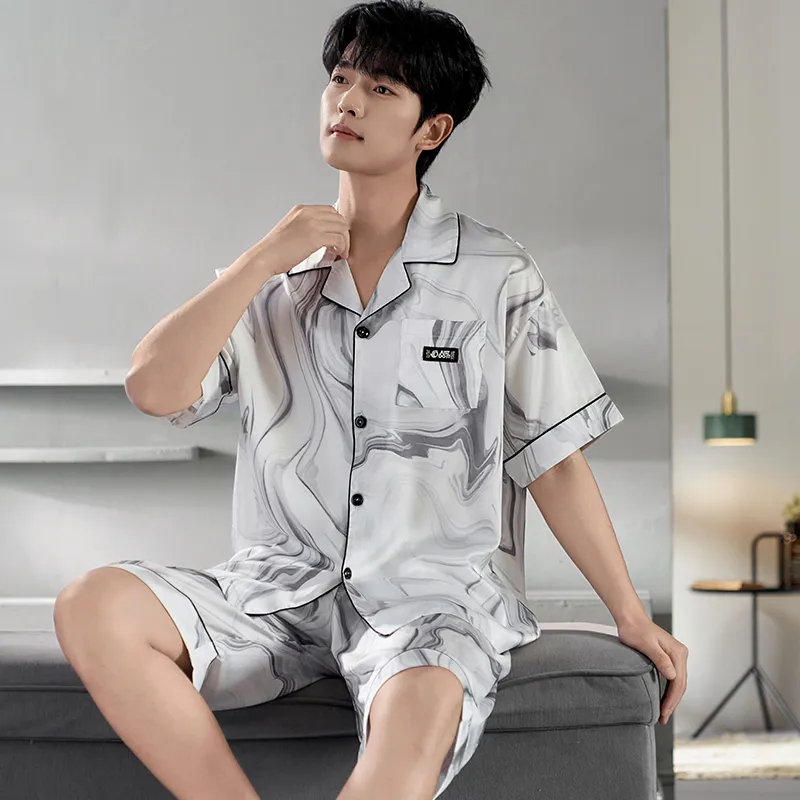Qiao Ni Tong Pajama Set Men's Image Color-4