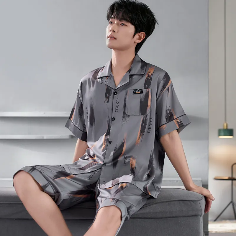 Qiao Ni Tong Pajama Set Men's Image Color-5