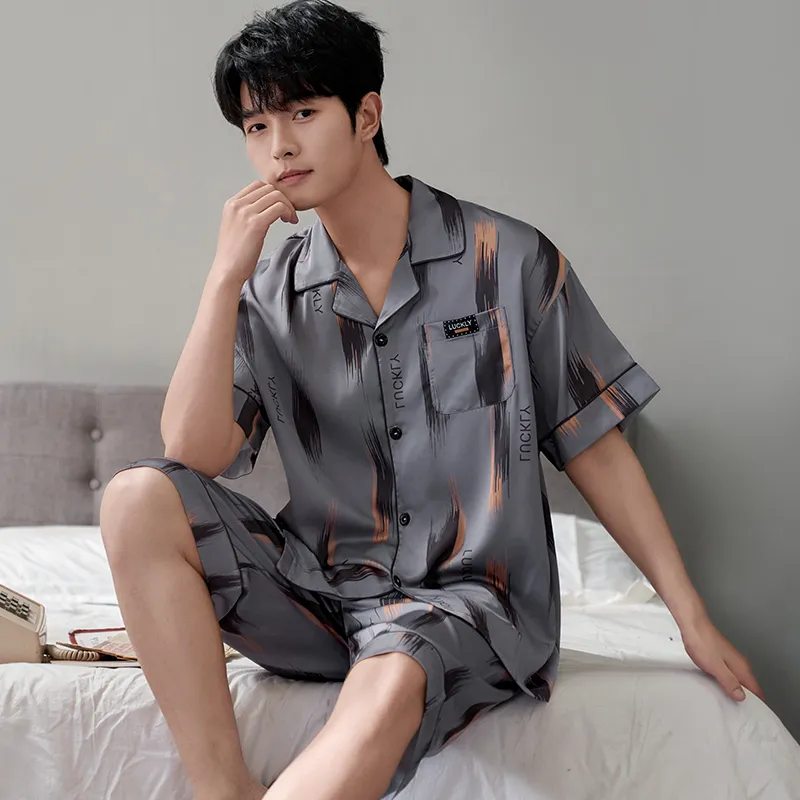 Qiao Ni Tong Pajama Set Men's Image Color-1