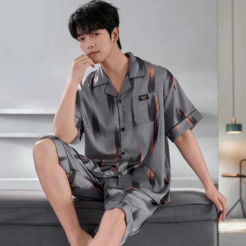 Qiao Ni Tong Pajama Set Men's Image Color-3