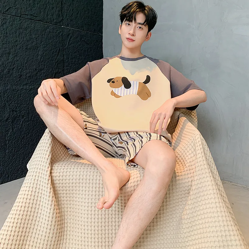 Qiao Ni Tong Pajama Set Men's Image Color-5
